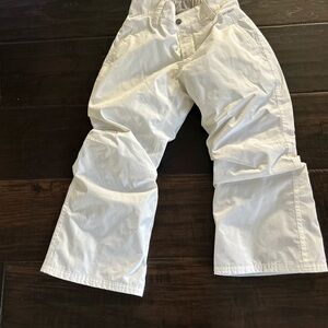 The North Face girls insulated Hyvent ski pants white size S (7/8)